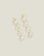 Statement Cut Crystal Earrings, , large