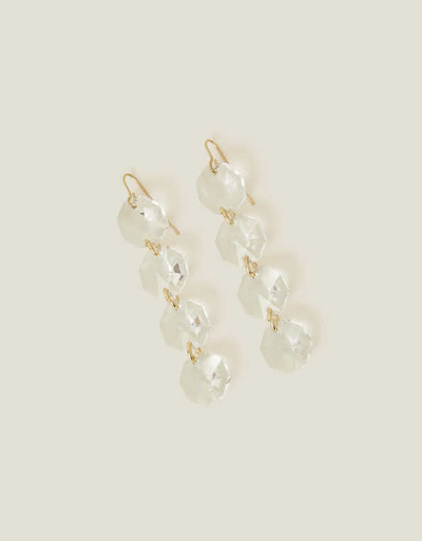 Statement Cut Crystal Earrings, , large