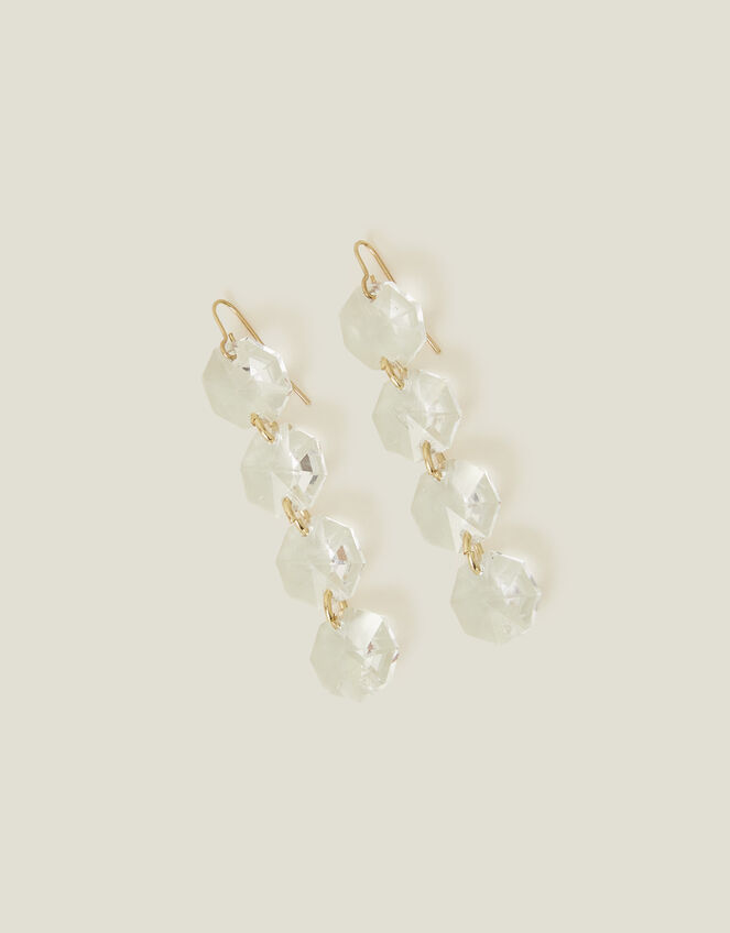 Statement Cut Crystal Earrings, , large
