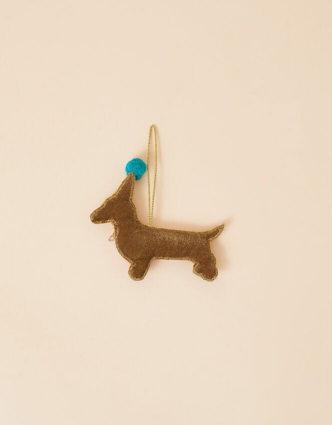 Embellished Sausage Dog Christmas Decoration Accessorize UK