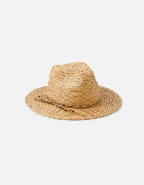 Selina Sparkle Trilby Hat, Natural (NATURAL), large