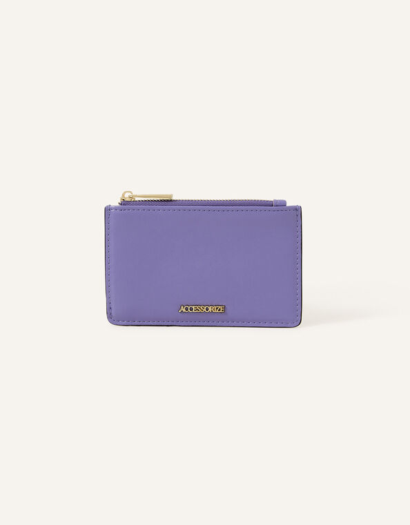Classic Zip Card Holder, Blue (BLUE), large