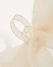 Mini Double Bow Crin Headband, Natural (CHAMPAGNE), large