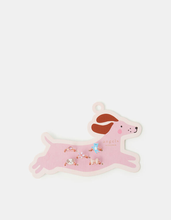 5-Pack Girls Pet Club Rings, , large