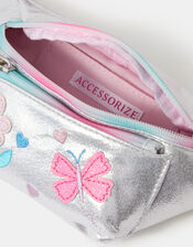 Girls Floral Metallic Belt Bag, , large