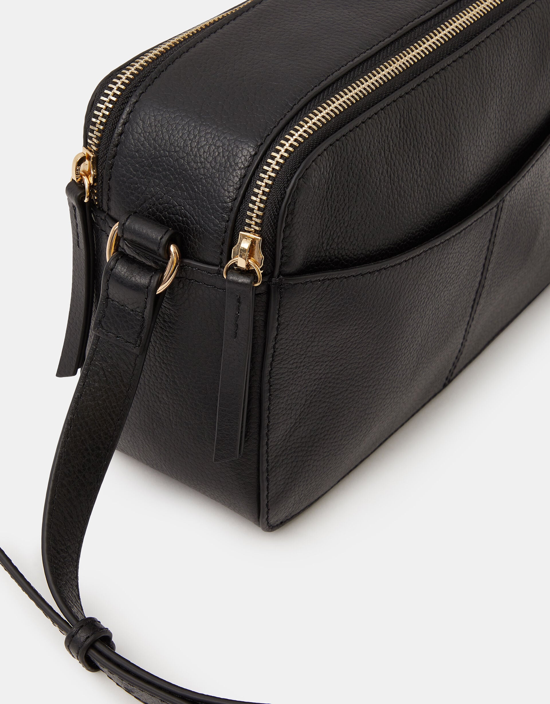 Double Zip Leather Camera Bag | Leather Bags | Accessorize Global