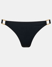 Metal Detail Bikini Bottoms, Black (BLACK), large