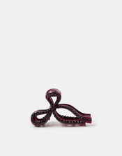 Gemstone Bow Claw Clip, , large