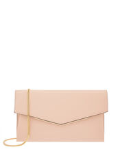 Envelope Clutch Bag, Nude (NUDE), large