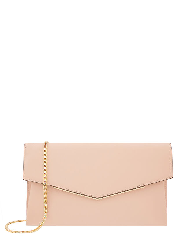 Envelope Clutch Bag, Nude (NUDE), large