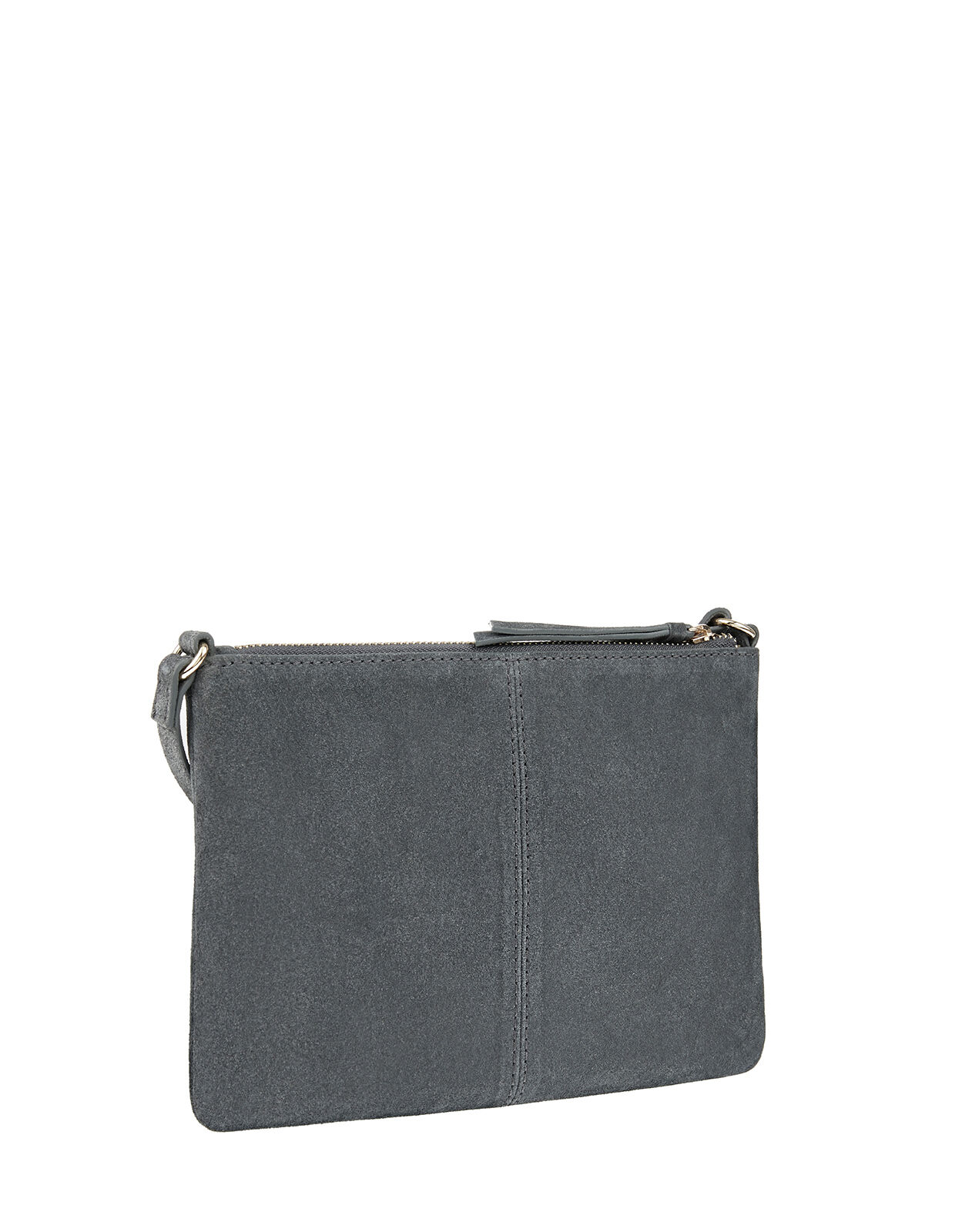 Gray suede crossbody bag store