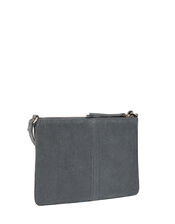 Suede Cross-Body Bag, Grey (GREY), large