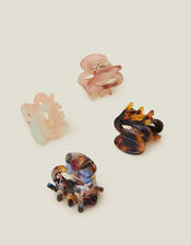 Mini Oval Resin Claw Clips 4 Pack, , large