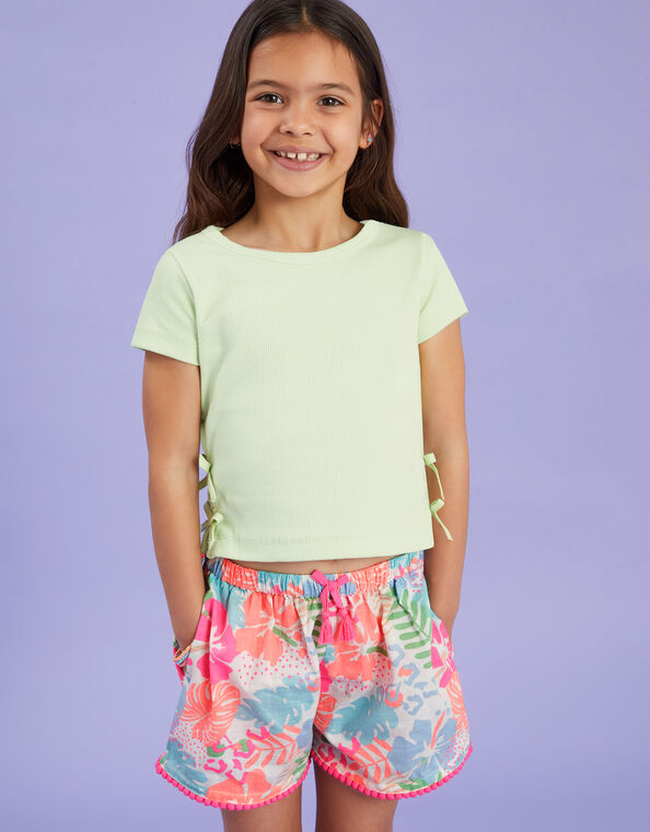 Girls Tropical Print Shorts, Multi (BRIGHTS MULTI), large