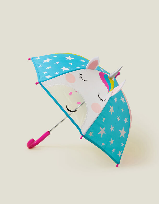 Floss & Flock Colour Change 3D Unicorn Umbrella, , large