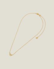14ct Gold-Plated Butterfly Necklace, , large