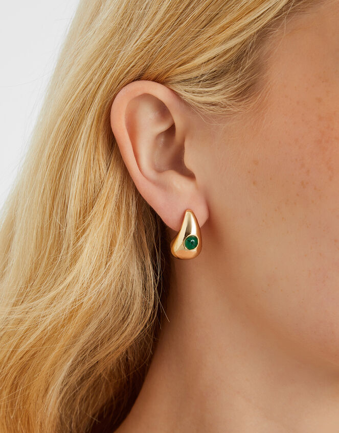 3-Pack Curve Drop Earrings Green, , large