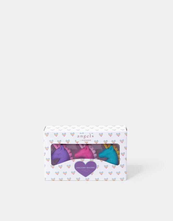 3-Pack Girls Unicorn Erasers, , large