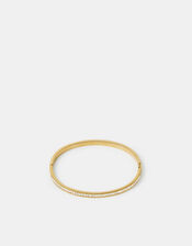 Stainless Steel Pav&eacute; Bangle, , large