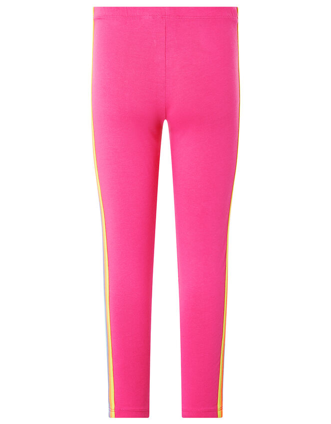 Rainbow Tape Jersey Leggings, Pink (PINK), large