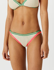 Bright Crochet Bikini Briefs, Multi (BRIGHTS-MULTI), large