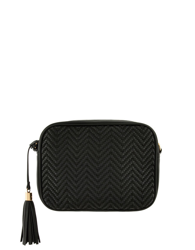 Weave Textile Camera Bag, Black (BLACK), large