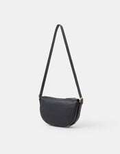 Woven Leather Crossbody Bag, , large