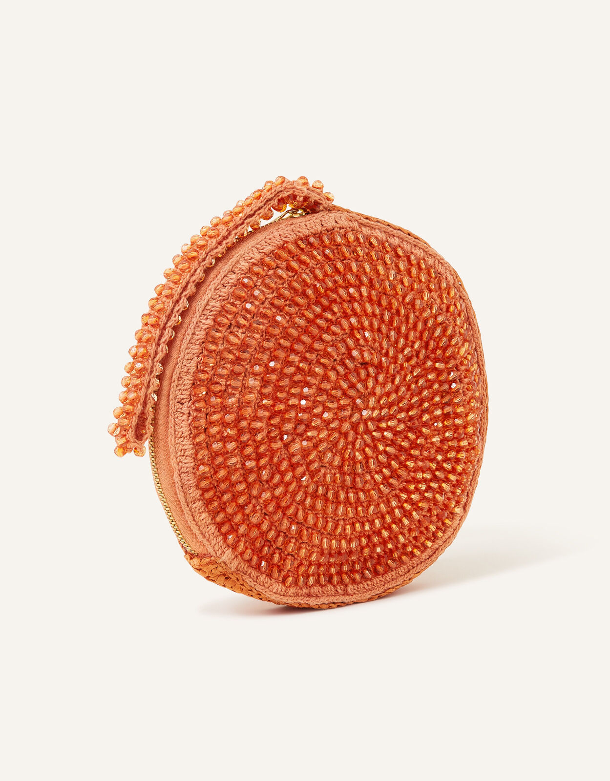 Orange bag clutch store