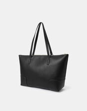 Plain Tote Bag, Black (BLACK), large