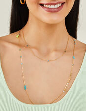 14ct Gold-Plated Long Layered Necklace, , large