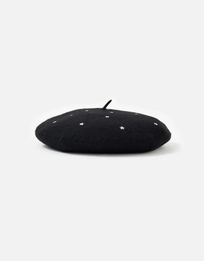 Sparkly Star Wool Beret , , large