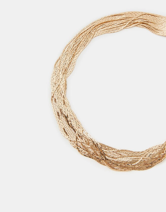 Slinky Layered Collar Necklace, , large