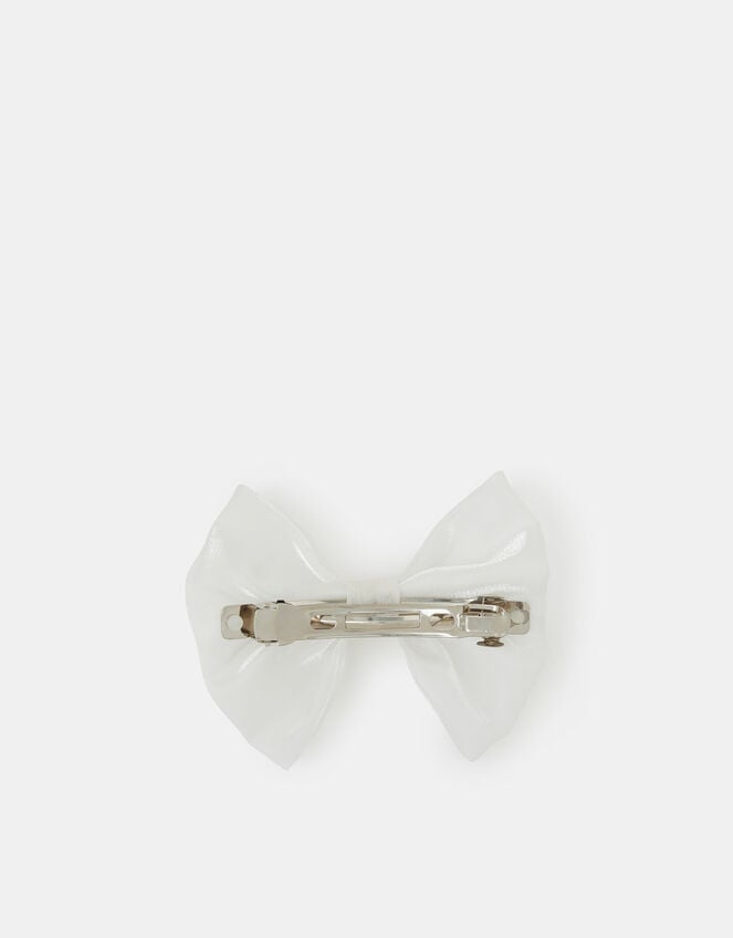 Girls Shimmer Bow Hair Barrette, , large