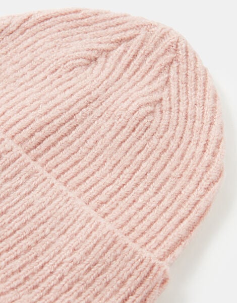 Soho Knit Beanie Hat Pink, Pink (PALE PINK), large