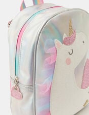 Girls Iridescent Unicorn Backpack, , large