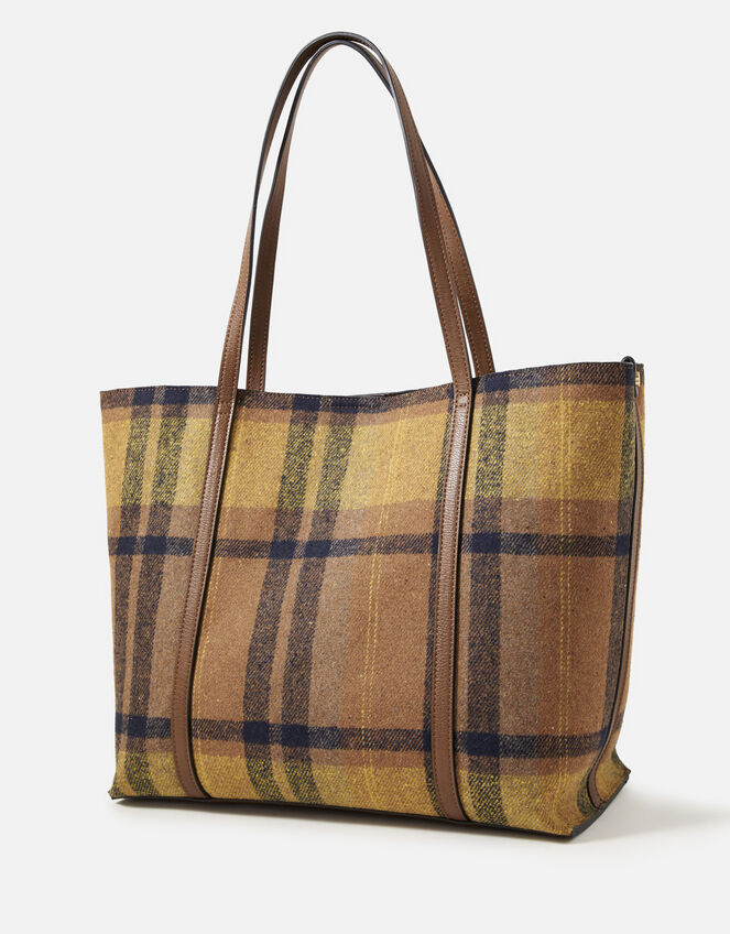 Carrie Check Tote Bag, , large
