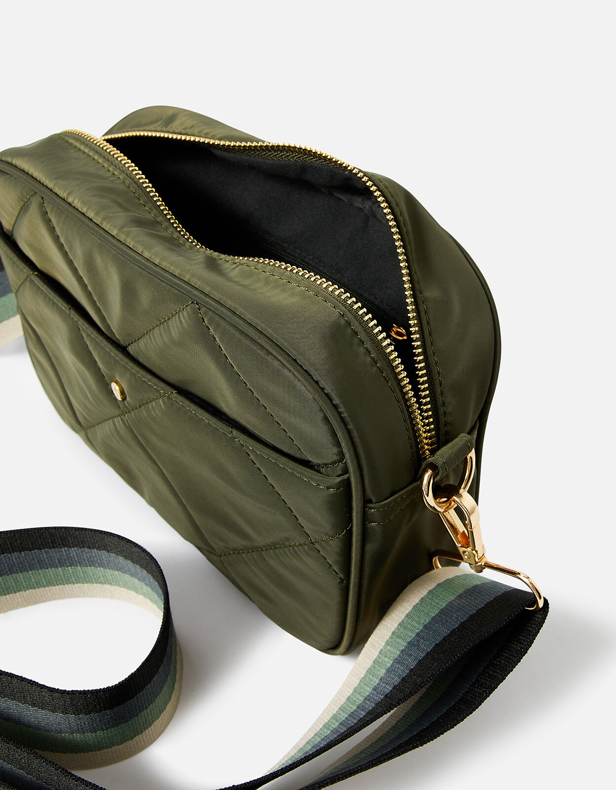 Quilted nylon crossbody on sale bag
