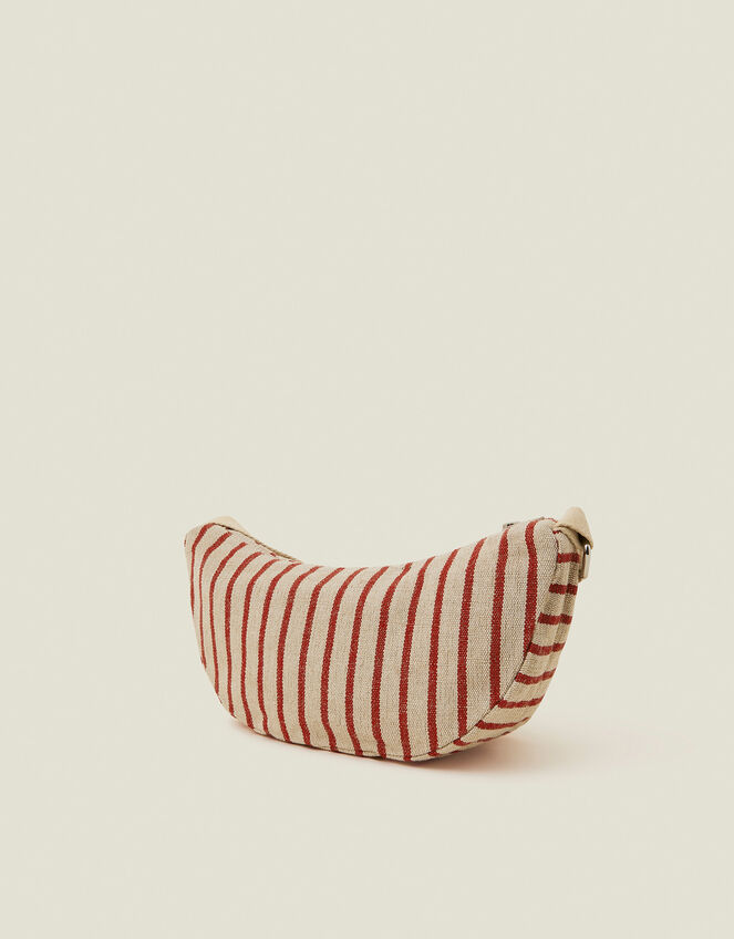Stripe Sling Cross-Body Bag Red, , large