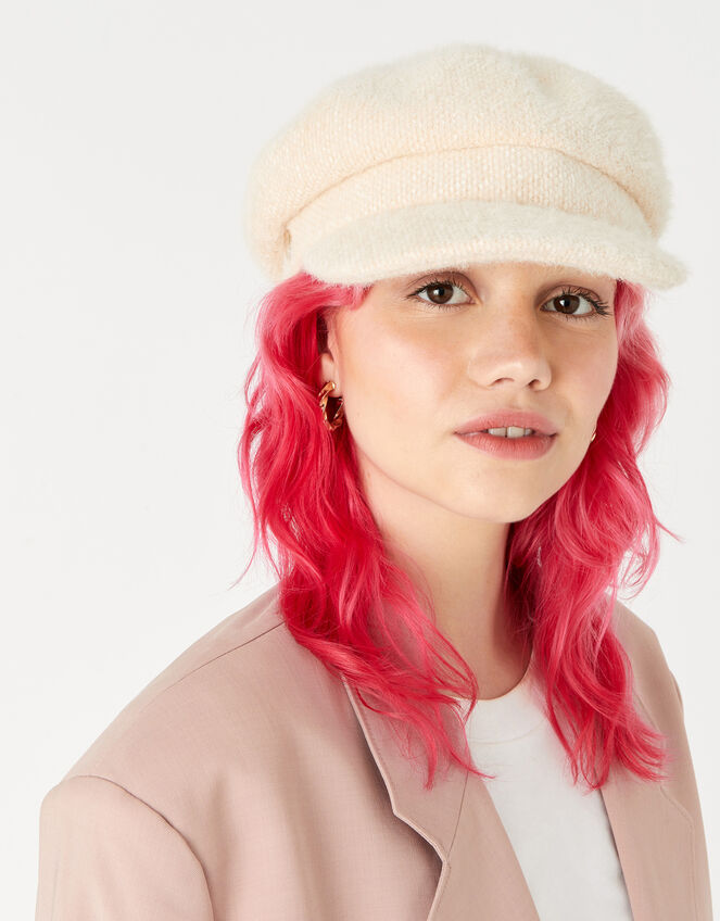 Textured Baker Boy Hat, , large