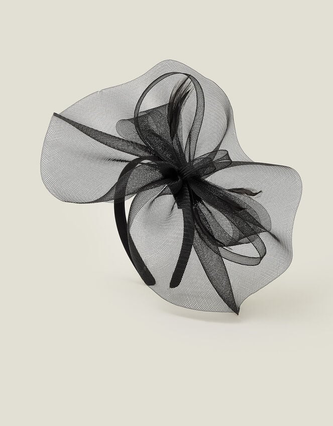 Mini Crin Fascinator, Black (BLACK), large