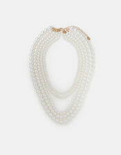 Layered Pearl Necklace, , large