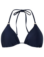 Triangle Bikini Top, Blue (NAVY), large