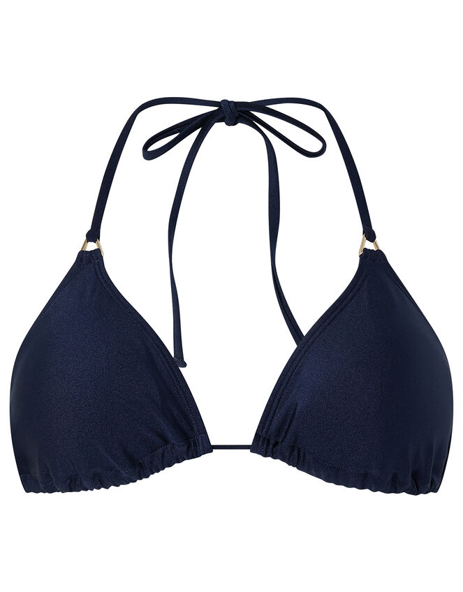 Triangle Bikini Top, Blue (NAVY), large