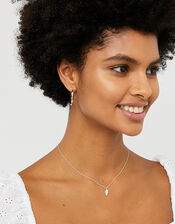 Sterling Silver Best Friends Pendant Necklace Set, , large