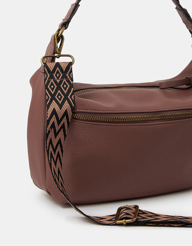 Multi Strap Crossbody Bag, Tan (TAN), large