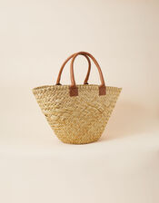 Large Straw Basket Shoulder Bag , , large
