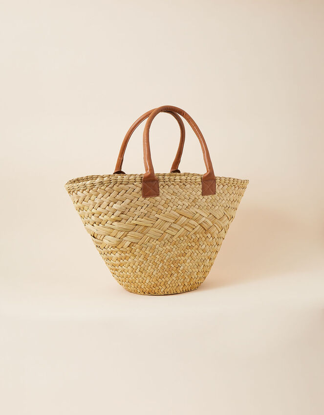 Large Straw Basket Shoulder Bag , , large