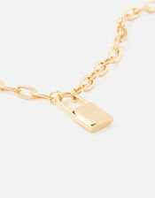 Padlock Chunky Chain with Recycled Metal, , large