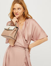 Colour-Block and Snake Bag, , large