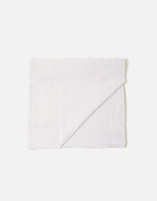 Glitter Pleat Scarf, Cream (CREAM), large